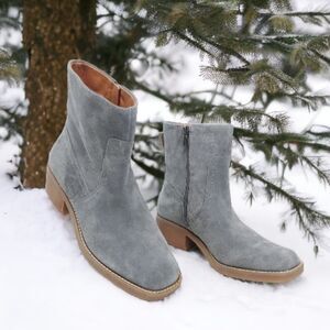 LUCKY BRAND Kazey Square Toe Bootie in Castlerock Oilsue NWOB US 8.5